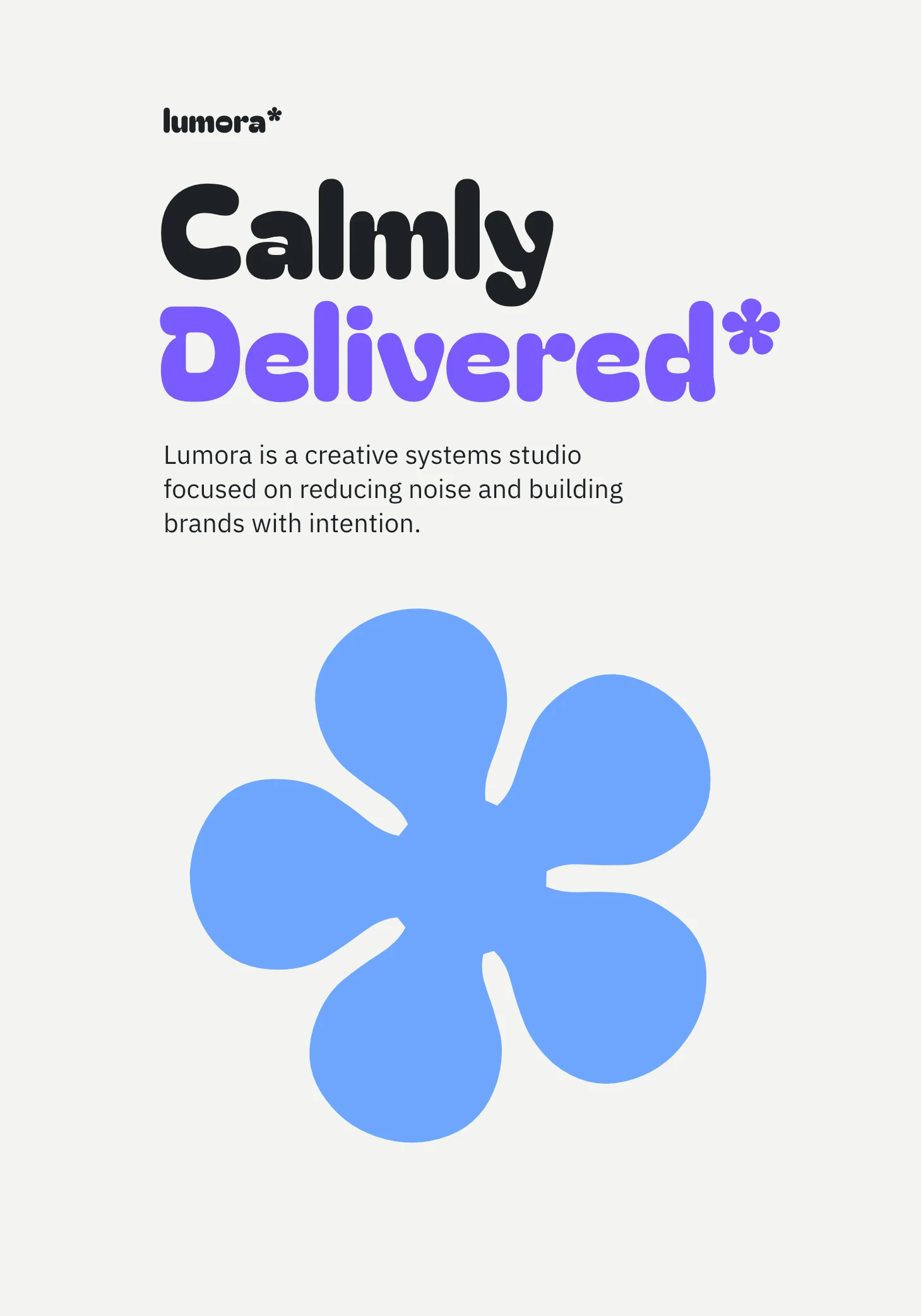 Lumora Branding Poster - Minimalist Design