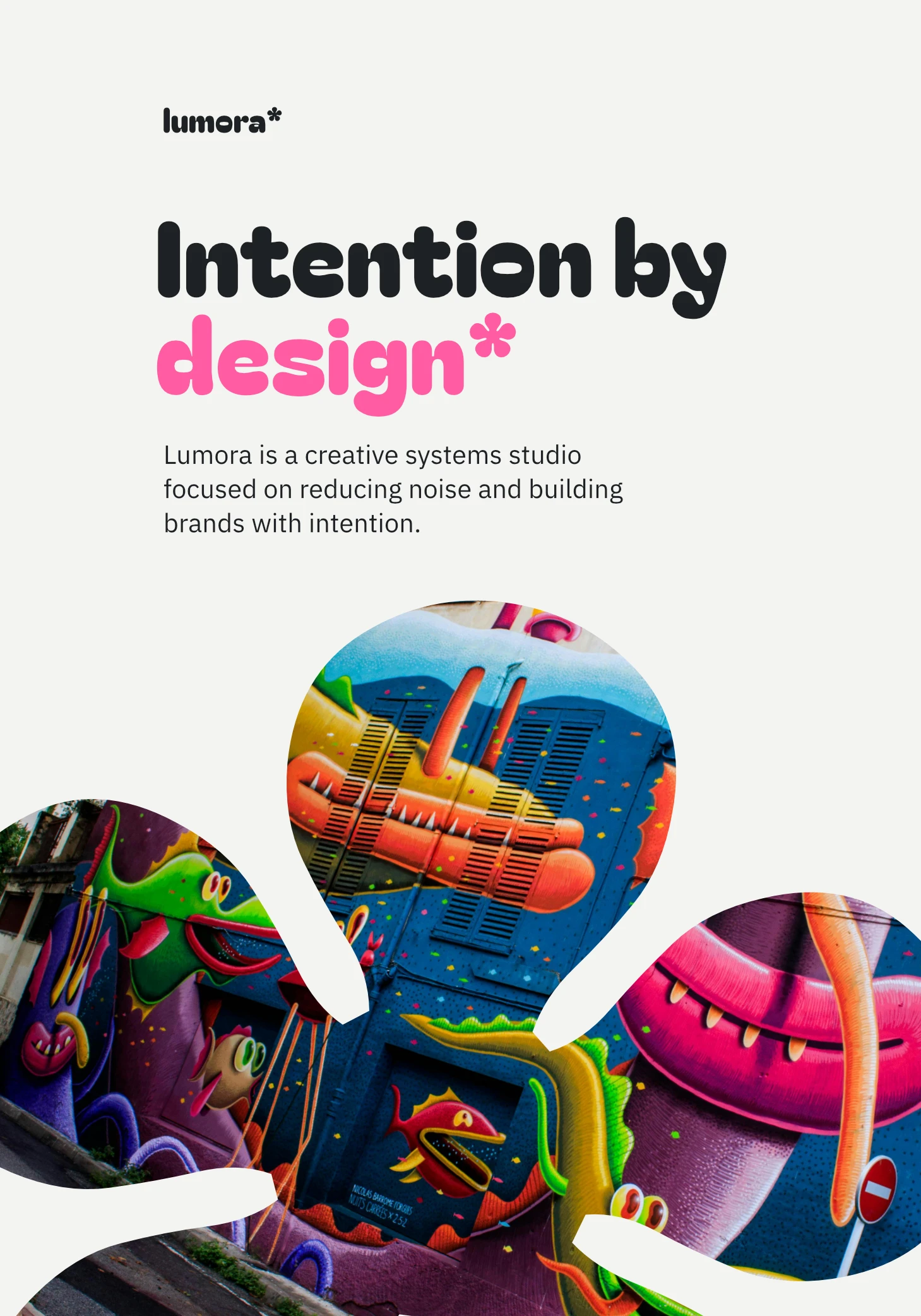 Lumora Branding Poster - Typography Layout